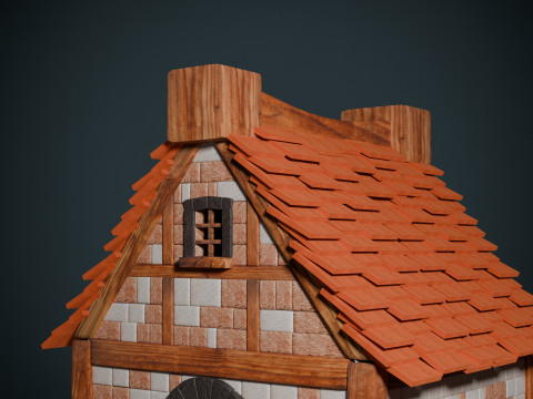 Medieval Cottage 3D Model