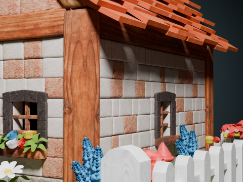 Medieval Cottage 3D Model