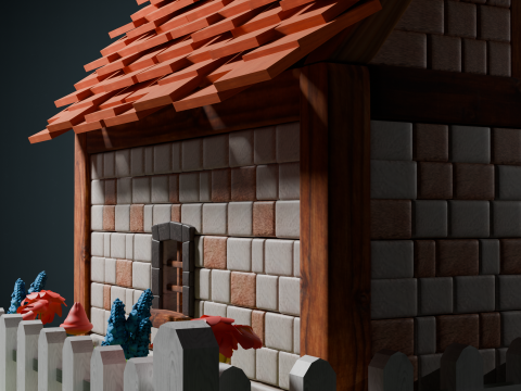 Medieval Cottage 3D Model