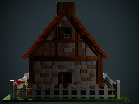 Medieval Cottage 3D Model