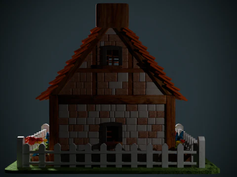 Medieval Cottage 3D Model