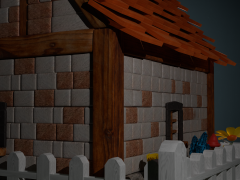 Medieval Cottage 3D Model