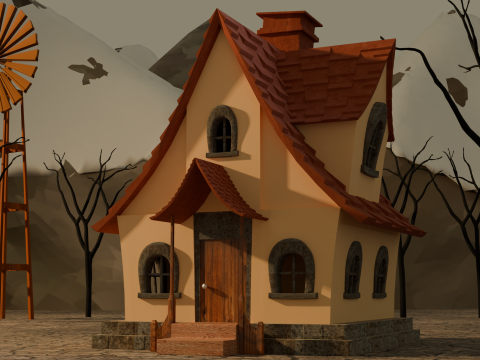 Alpine Cottage Modelo 3D