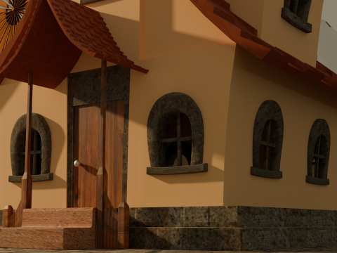 Alpine Cottage 3D Model
