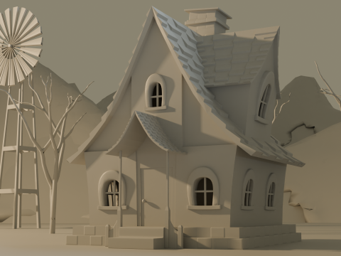 Alpine Cottage 3D Model
