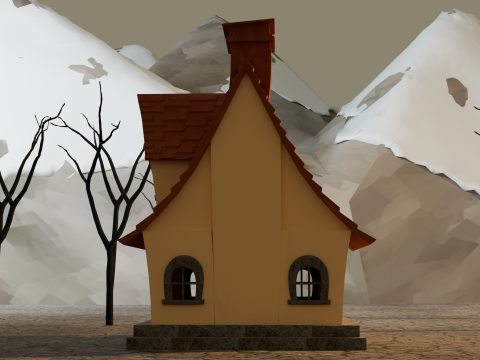 Alpine Cottage 3D Model