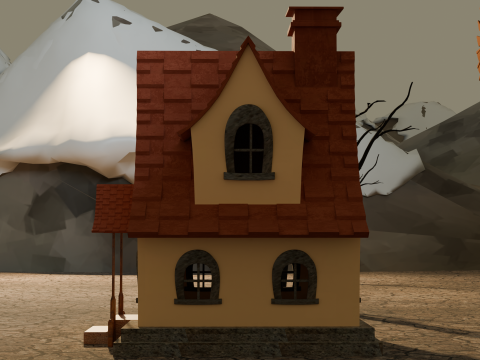 Alpine Cottage 3D Model