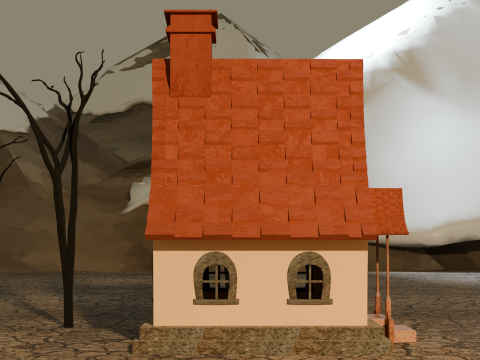 Alpine Cottage 3D Model