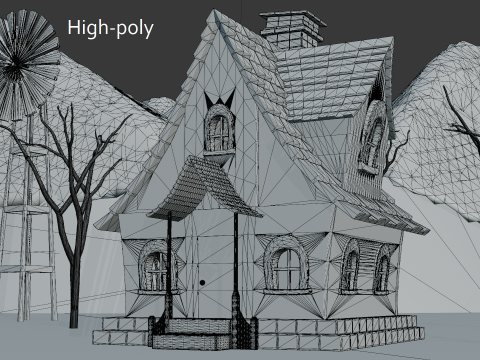 Alpine Cottage 3D Model