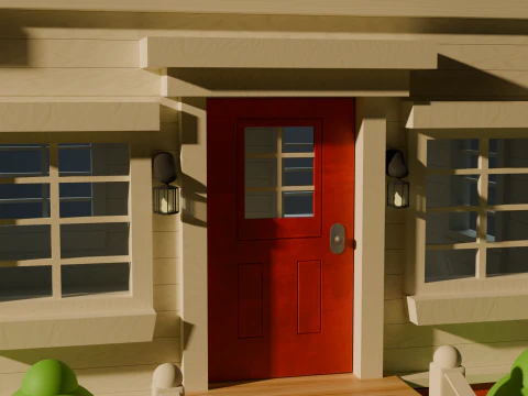 Wooden House 3D Model