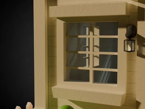 Wooden House 3D Model