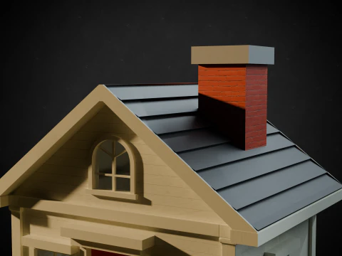 Wooden House 3D Model
