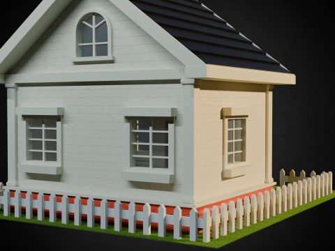 Wooden House 3D Model