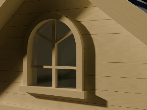 Wooden House 3D Model