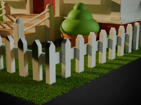 Wooden House 3D Model