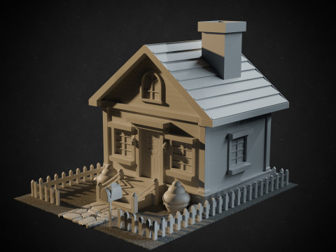 Wooden House 3Dモデル