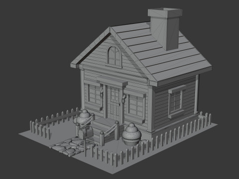Wooden House 3Dモデル