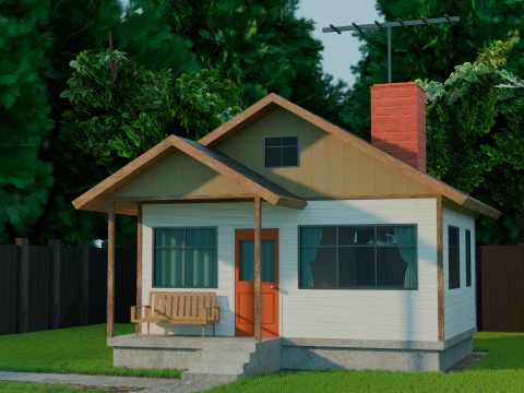 モダンな家 3Dモデル