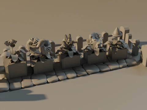 Flower Pack 3D Model