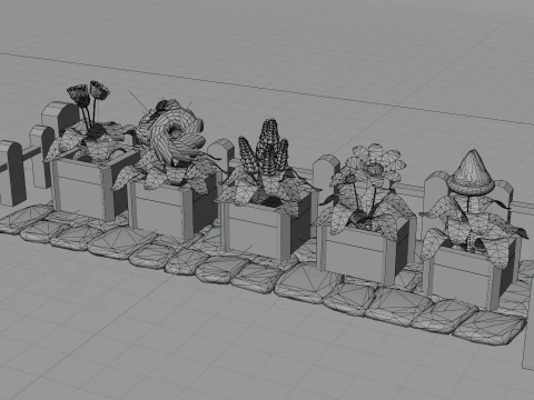 Flower Pack 3D Model