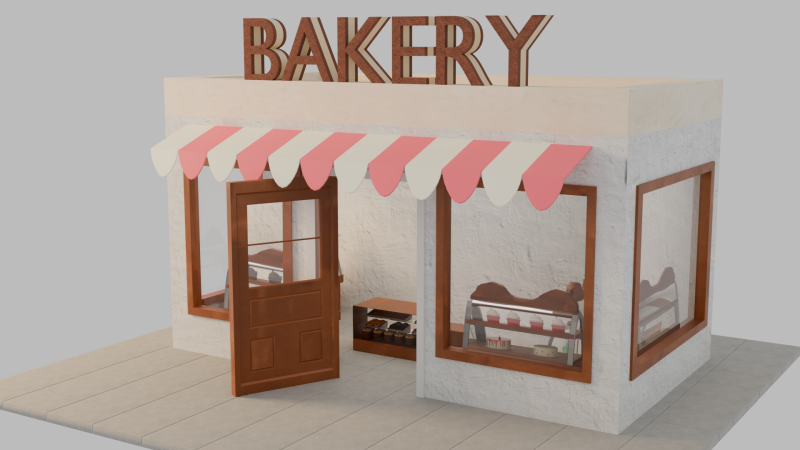 Bakery 3D मॉडल .c4d .max .obj .3ds .fbx .stl .blend