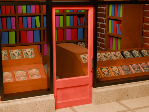 Book Store 3D Model