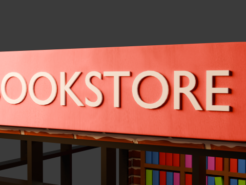Book Store 3D Model