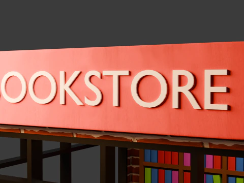 Book Store 3D Model
