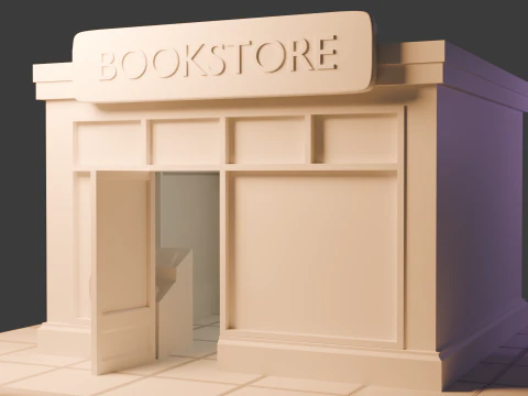 Book Store 3D Model