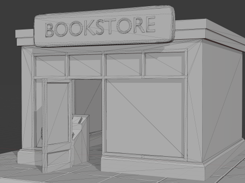 Book Store 3D Model