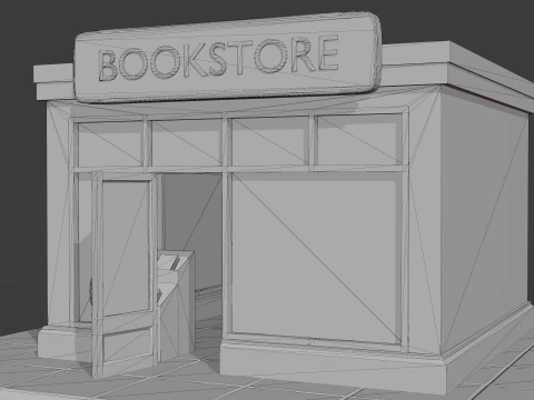 Book Store 3D Model