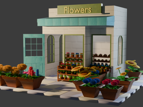 Flower Shop 3Dモデル