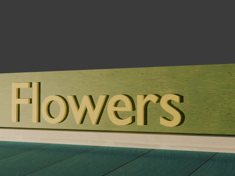 Flower Shop 3D Model