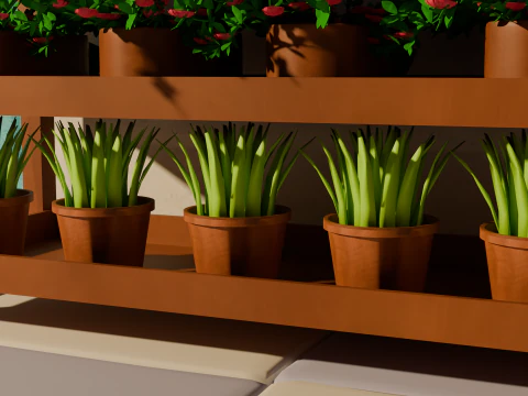 Flower Shop 3D Model