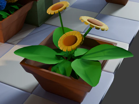 Flower Shop 3D Model