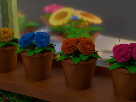 Flower Shop 3D Model