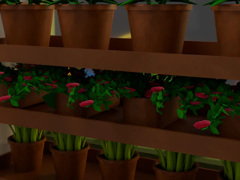 Flower Shop 3D Model