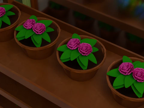 Flower Shop 3D Model