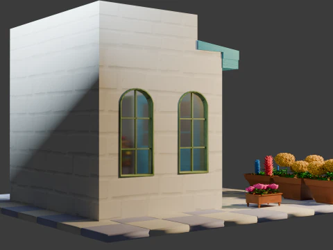 Flower Shop 3D Model