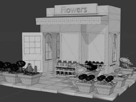 Flower Shop Modello 3D