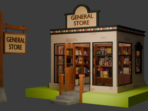 Market 3D Model