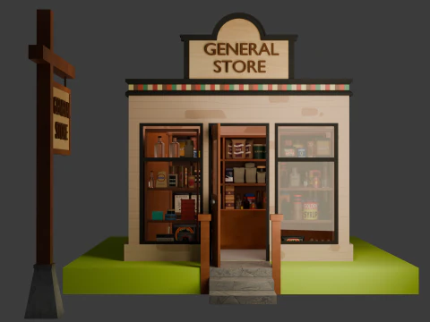 General Store 3D Model