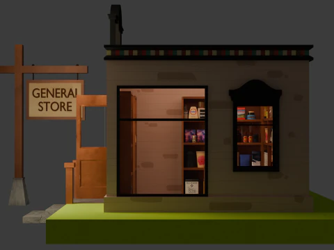 General Store 3D Model
