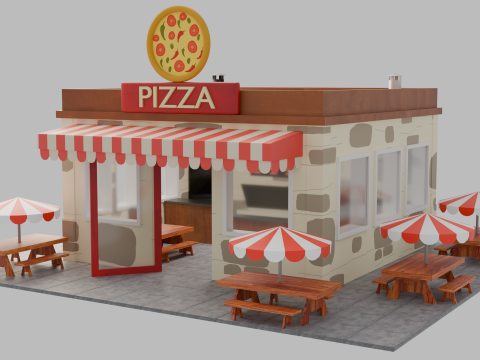 Pizza Parlor 3Dモデル