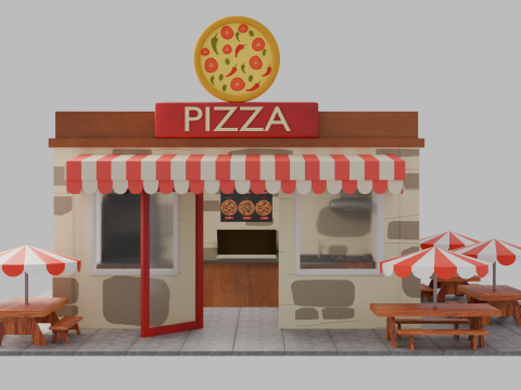 Pizza Parlor 3Dモデル