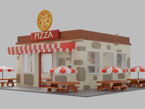 Pizza Parlor 3Dモデル