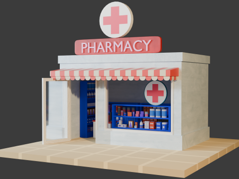 Medical Store 3D Model