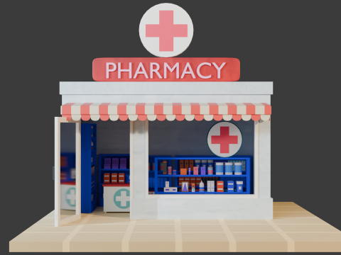 Medical Store 3D Model