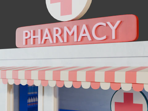 Medical Store 3D Model