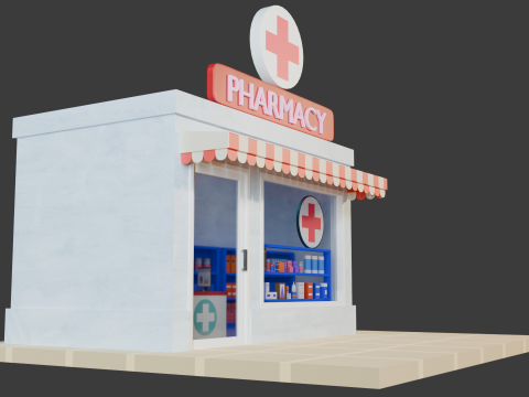 Medical Store 3D Model